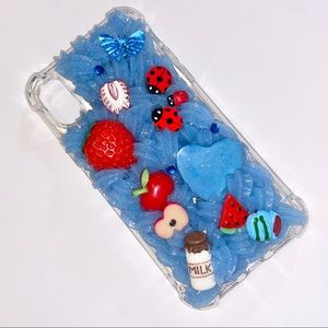 Decoden Whip Blue Pastel iPhone X Phone Case